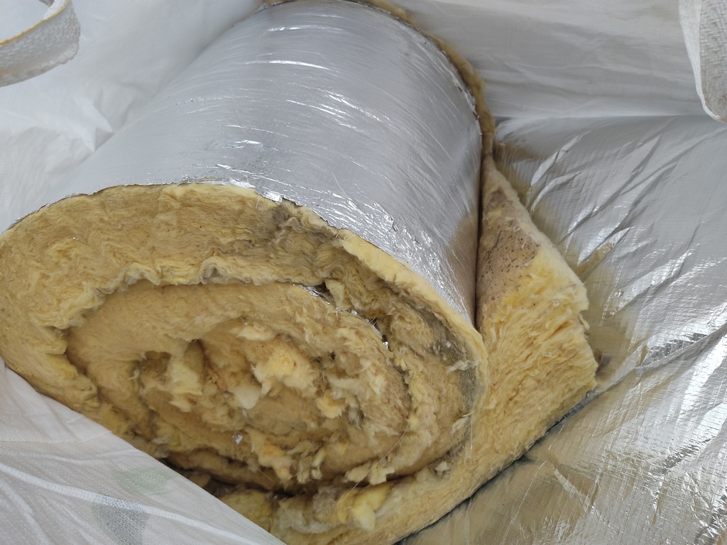 Laine de verre revêtu Alu ép.200mm