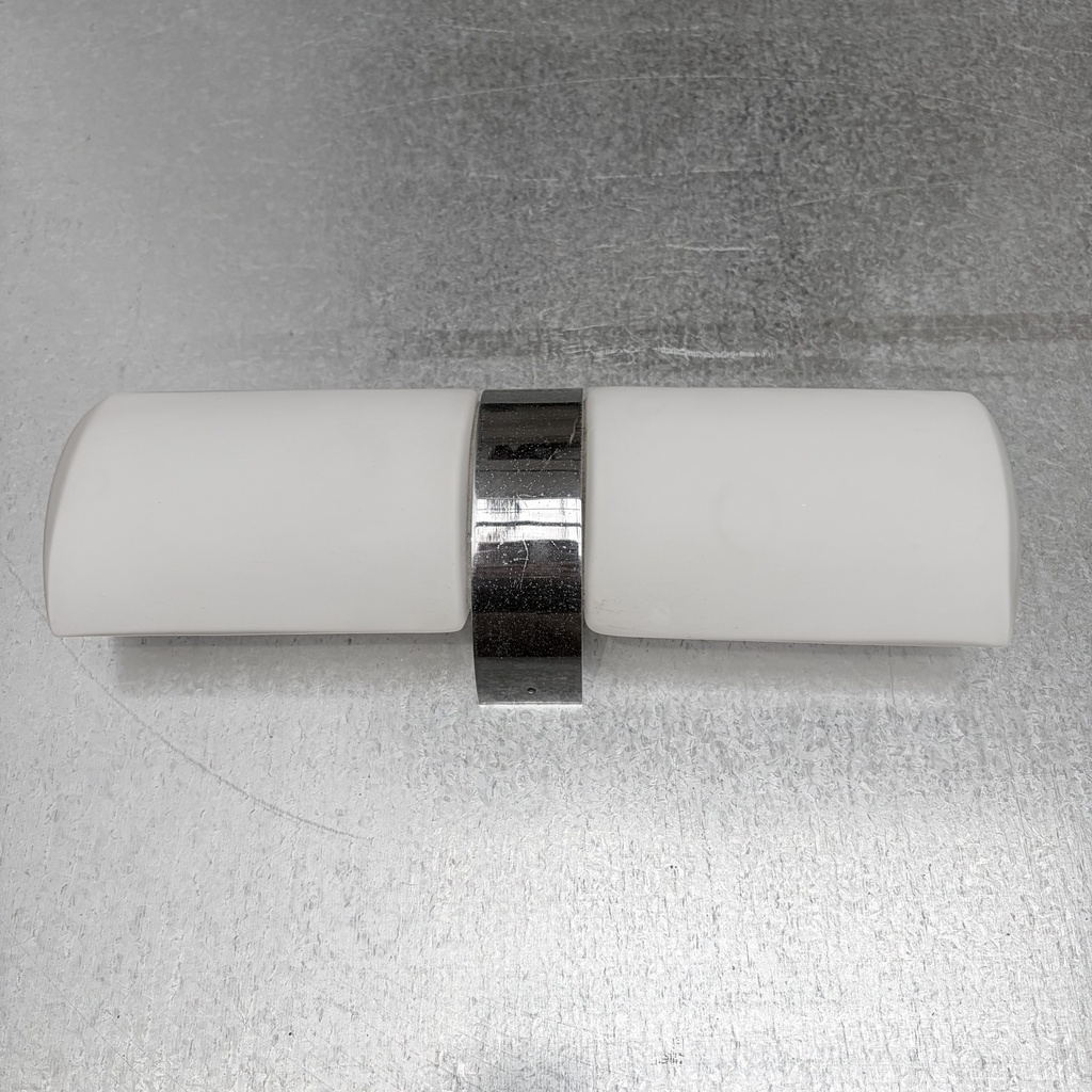 Applique SDB verre blanc